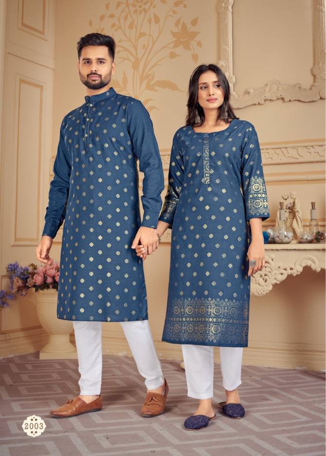 Couple Dream 2 Ethnic Wear Cotton Designer Couple Kurta With Pant Collection